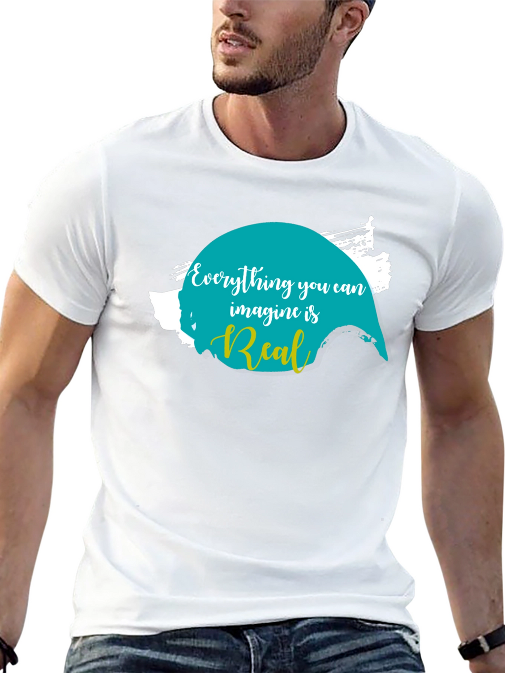 Imagine is Real Black T-Shirt