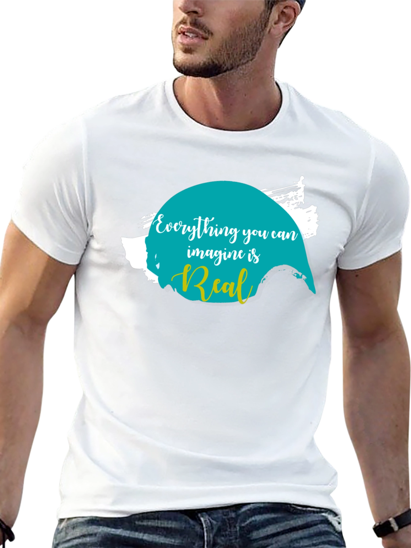 Imagine is Real Black T-Shirt