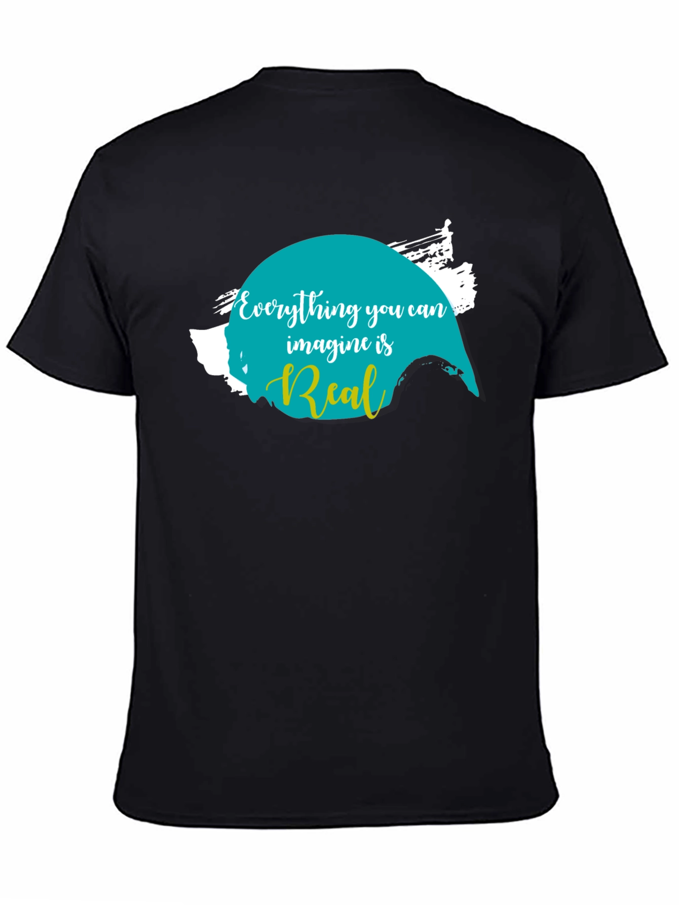Imagine is Real Black T-Shirt