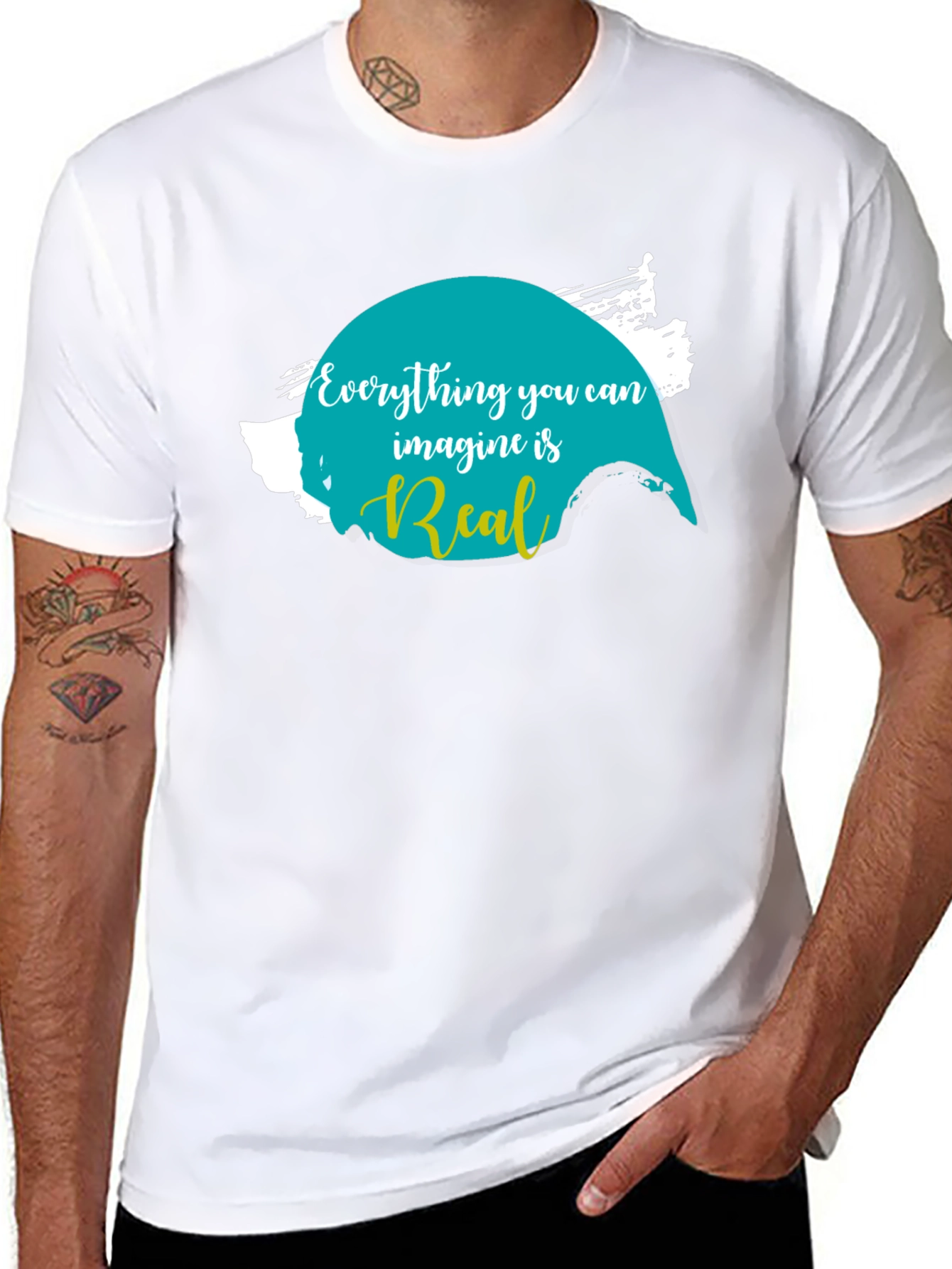 Imagine is Real Black T-Shirt