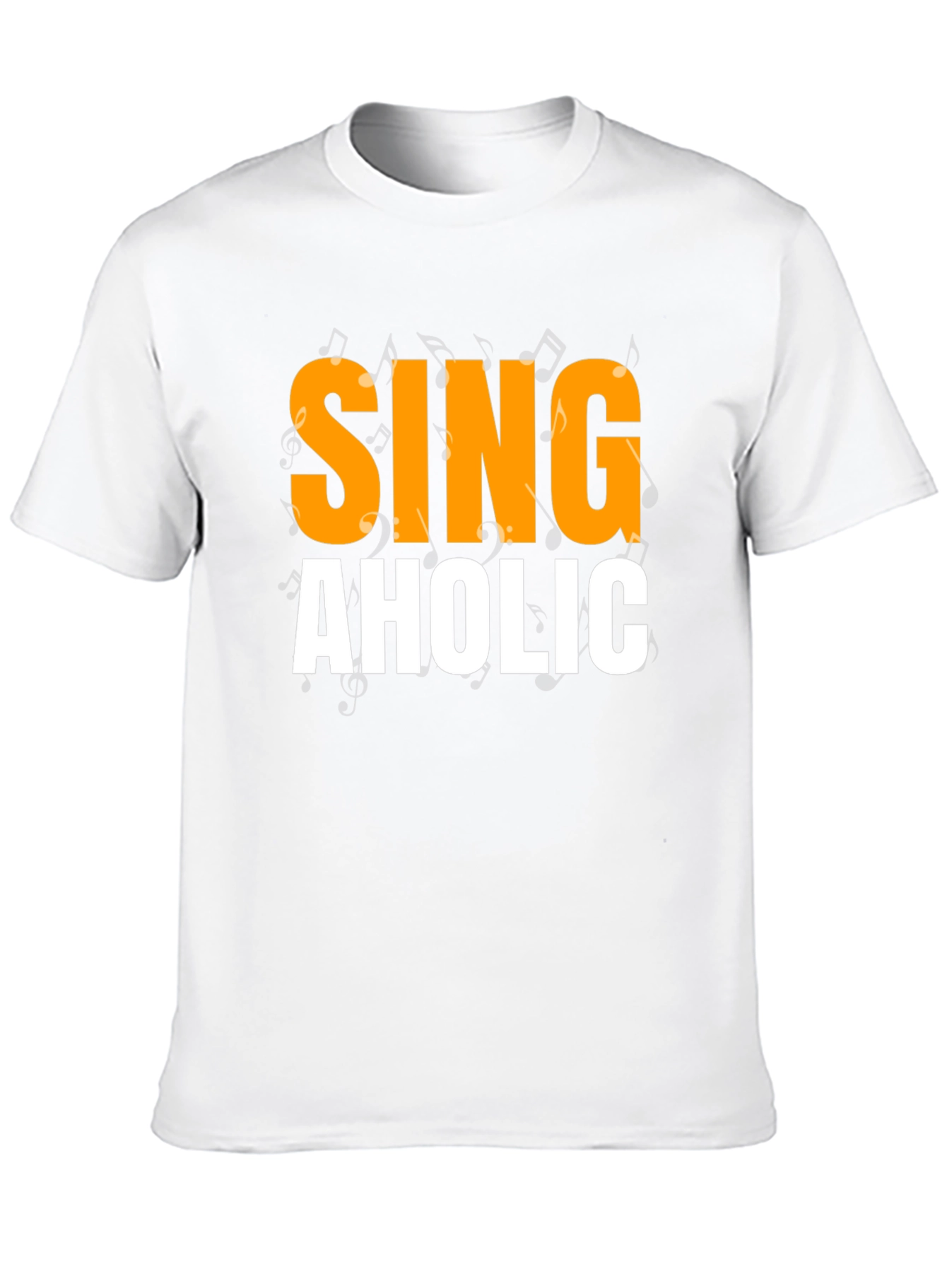 Singaholic Black T-Shirt - Music Lover Gift