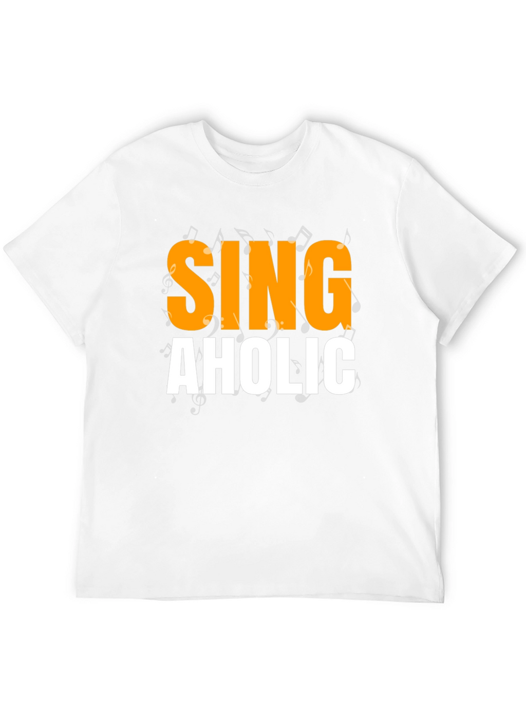 Singaholic Black T-Shirt - Music Lover Gift