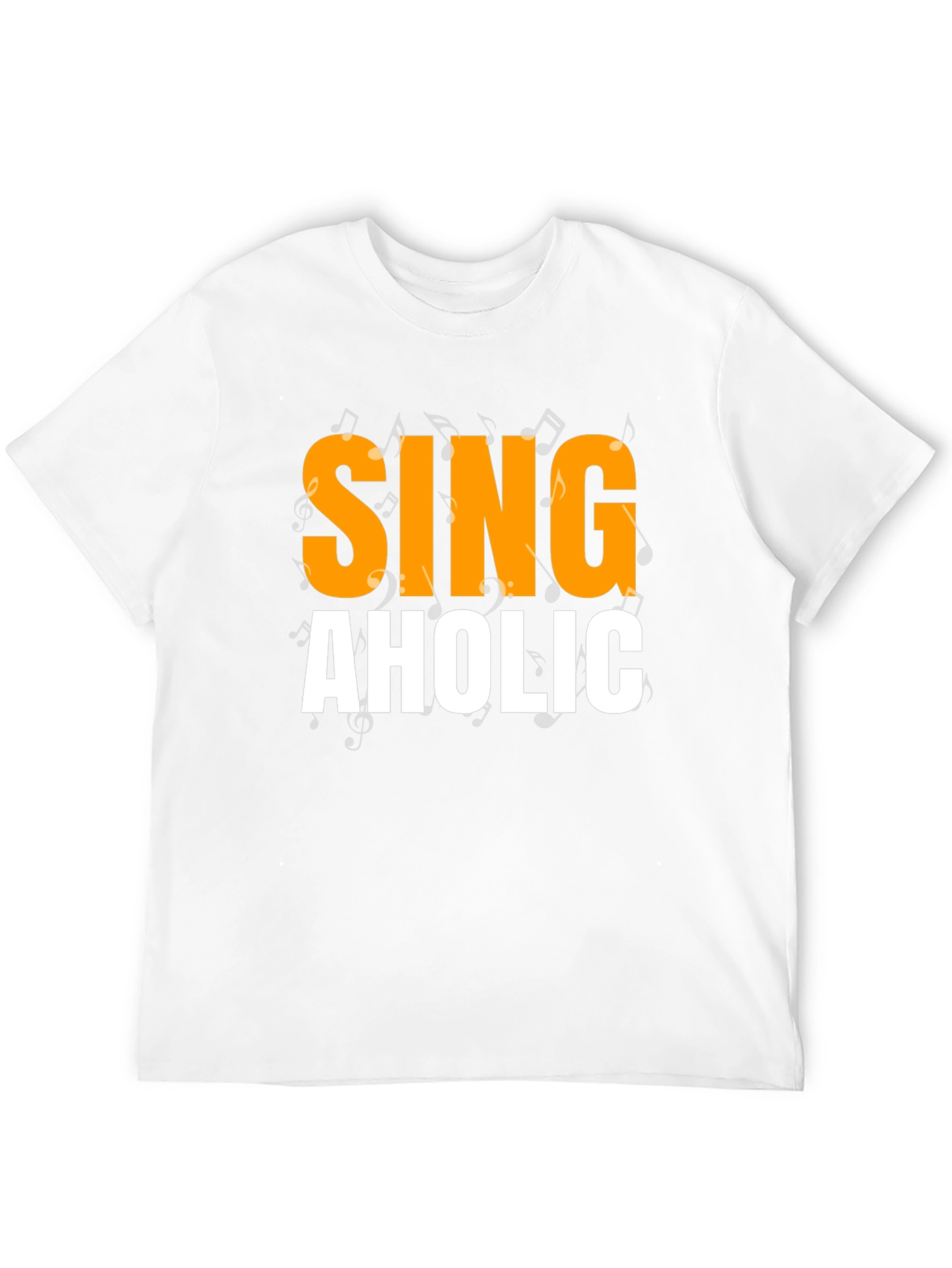 Singaholic Black T-Shirt - Music Lover Gift