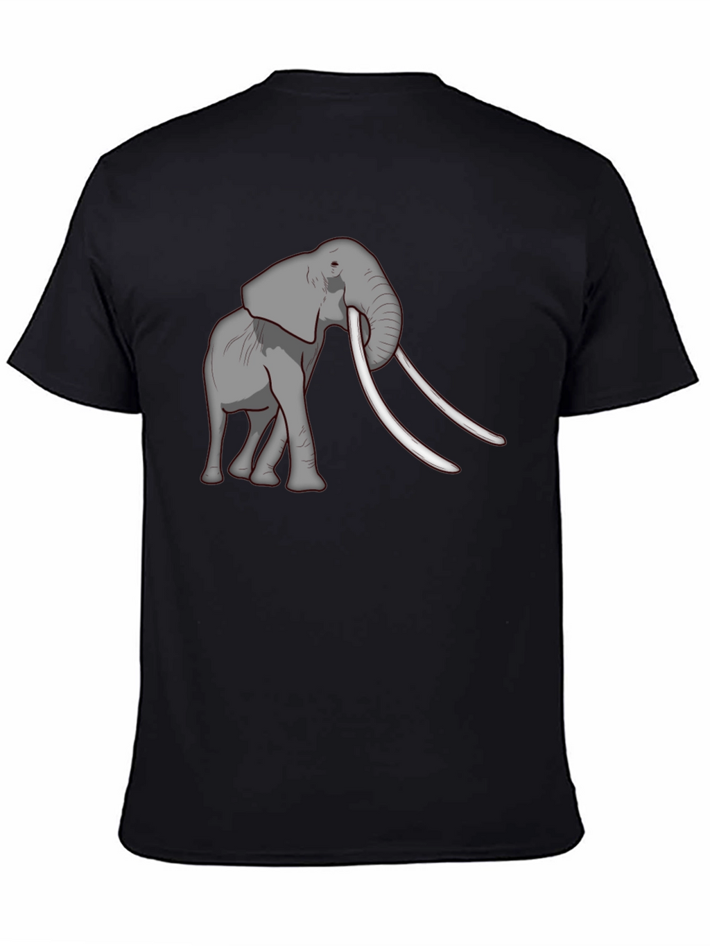 Elephant Graphic Tee - Black Casual Comfort