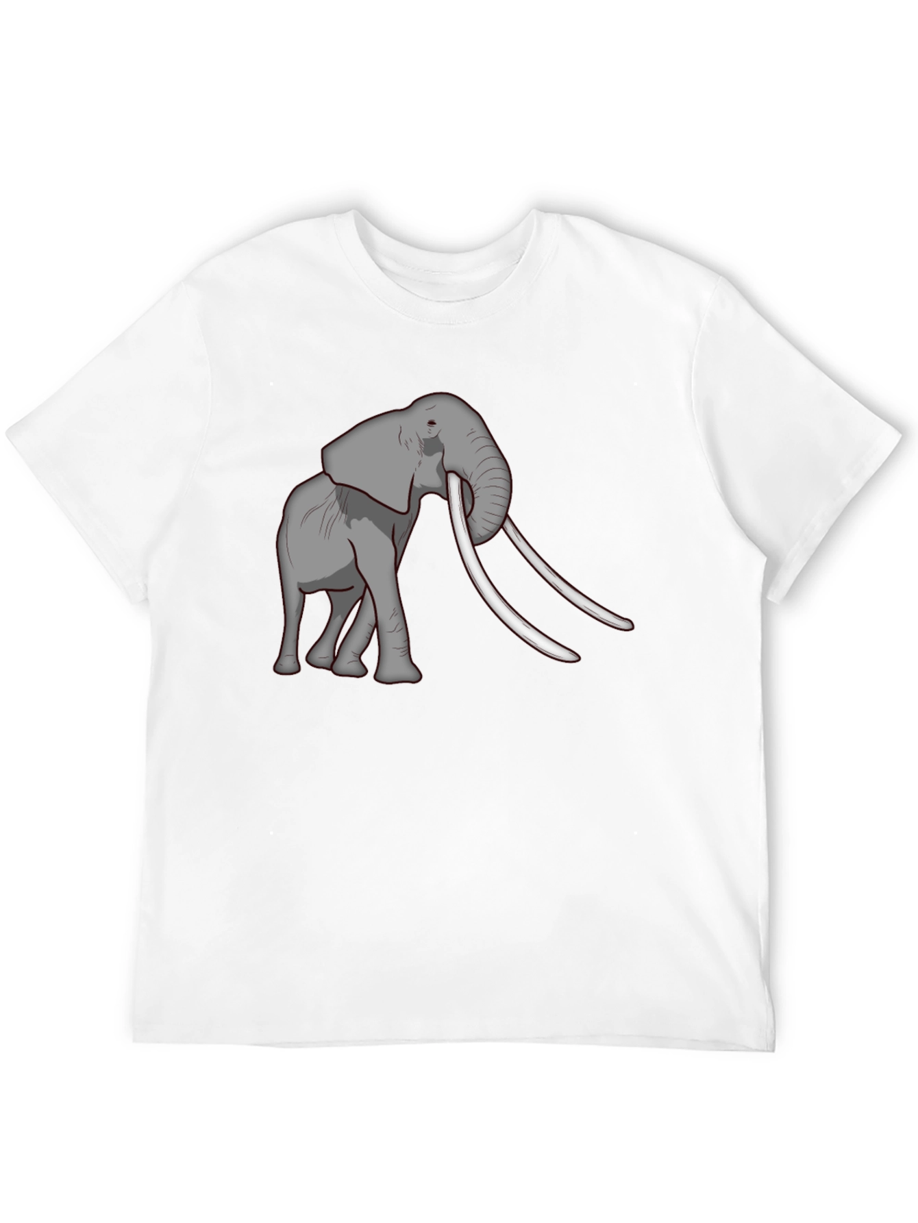 Elephant Graphic Tee - Black Casual Comfort