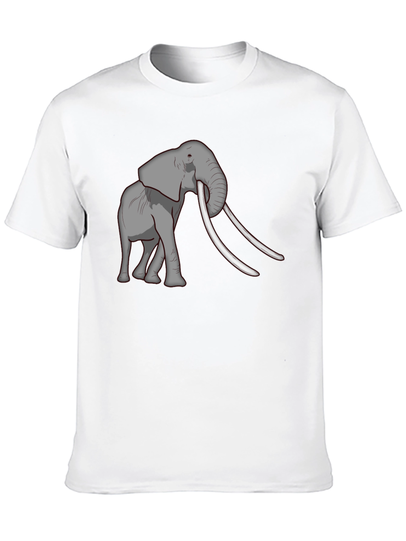 Elephant Graphic Tee - Black Casual Comfort