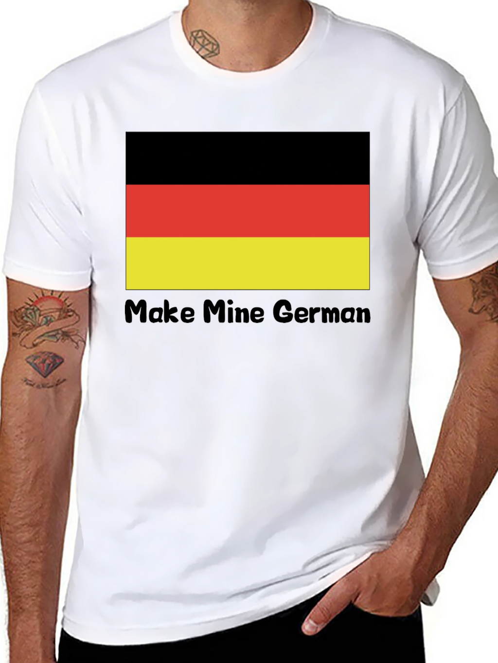 Make Mine German T-Shirt Flag Tee