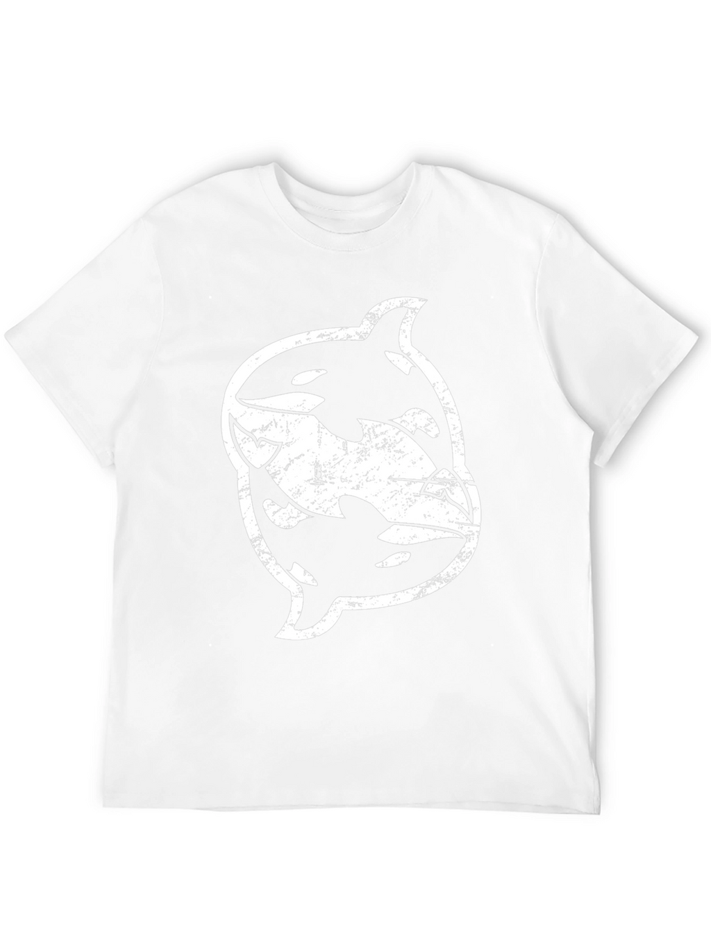 Orca Yin Yang Graphic Black T-Shirt