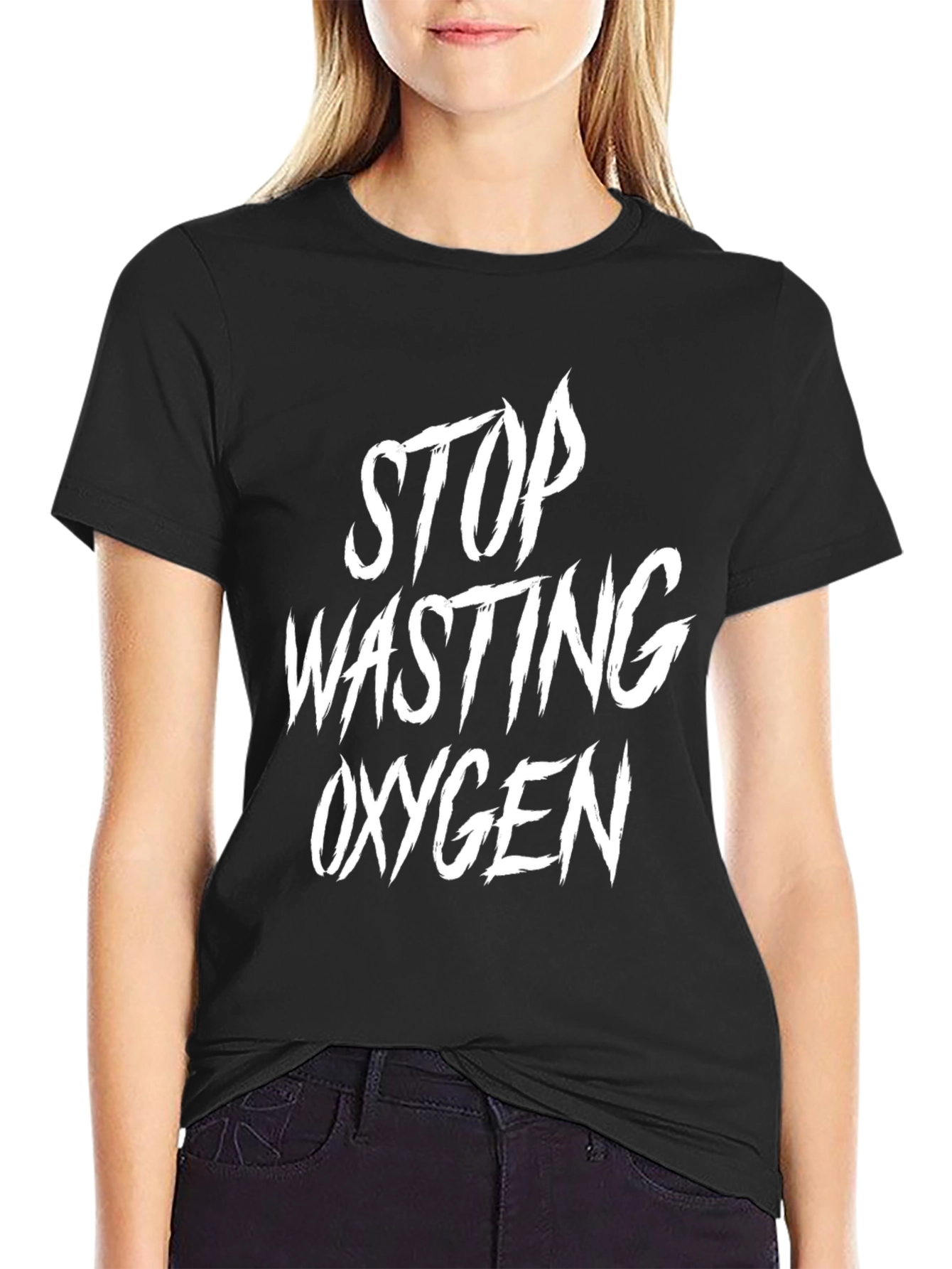 Stop Wasting Oxygen Graphic Tee
