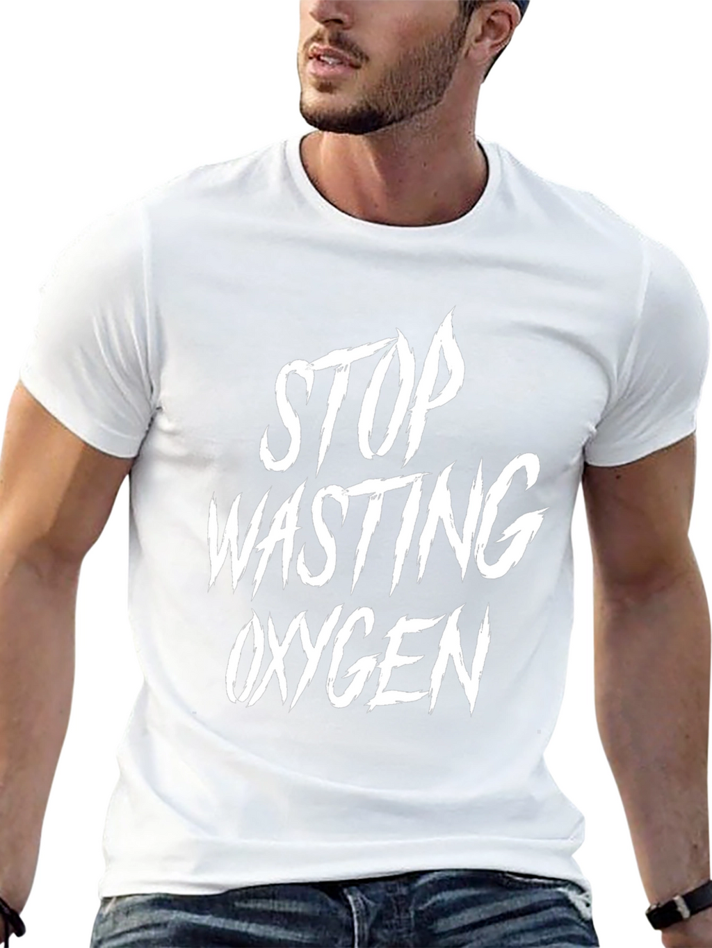 Stop Wasting Oxygen Graphic Tee