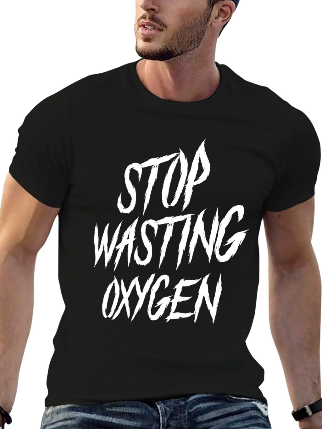 Stop Wasting Oxygen Graphic Tee