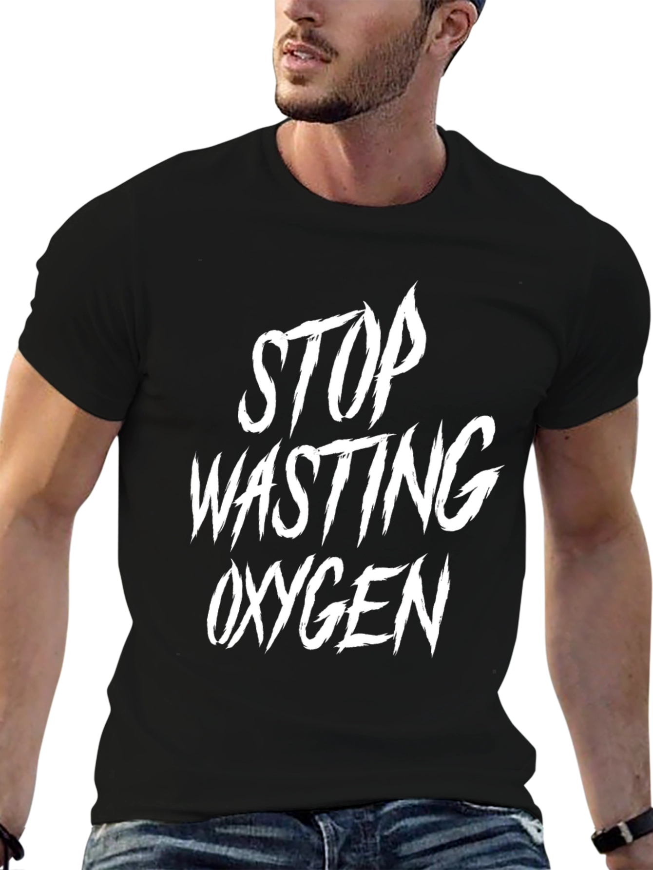 Stop Wasting Oxygen Graphic Tee