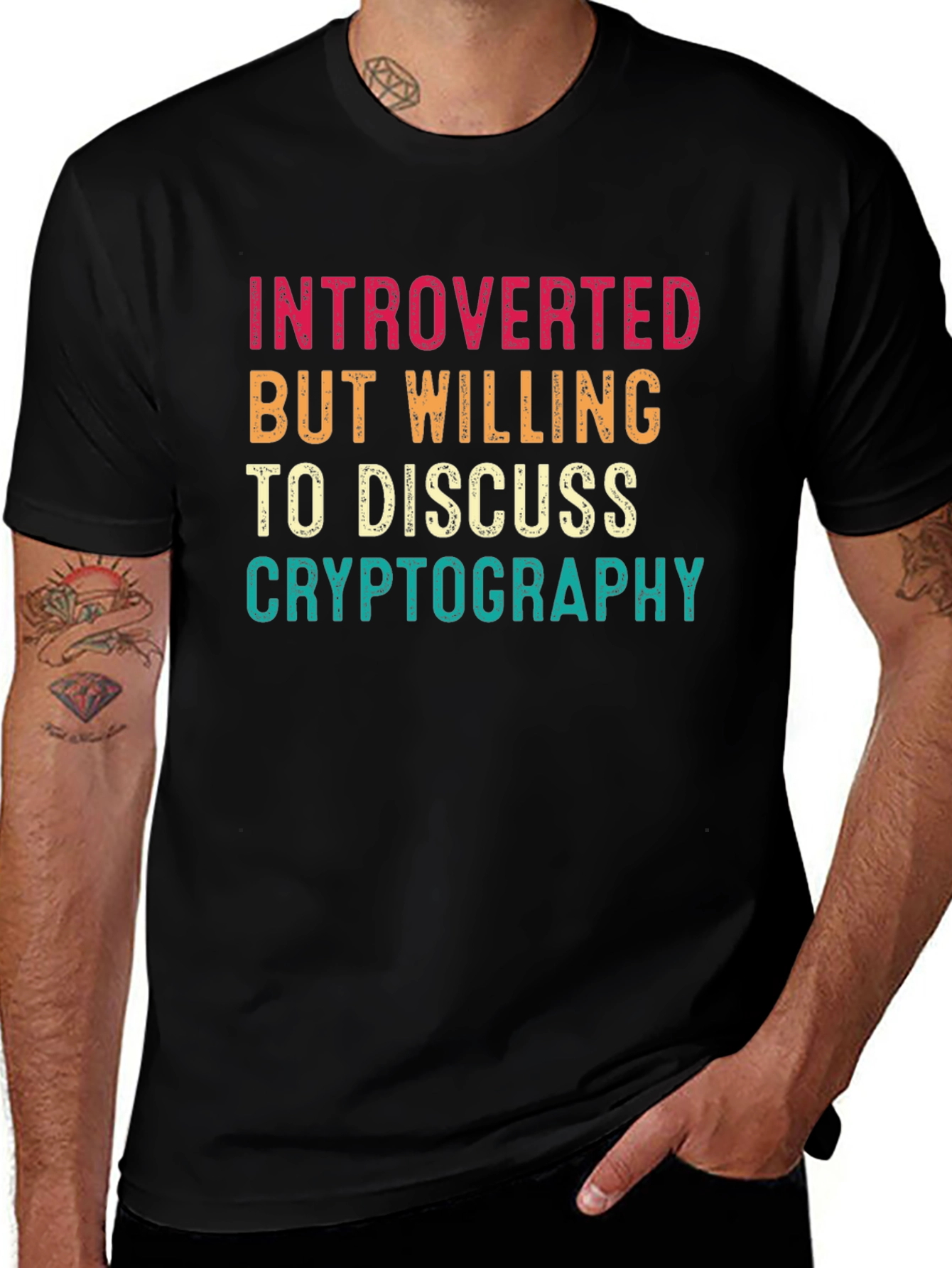 Introverted Cryptography Enthusiast T-Shirt