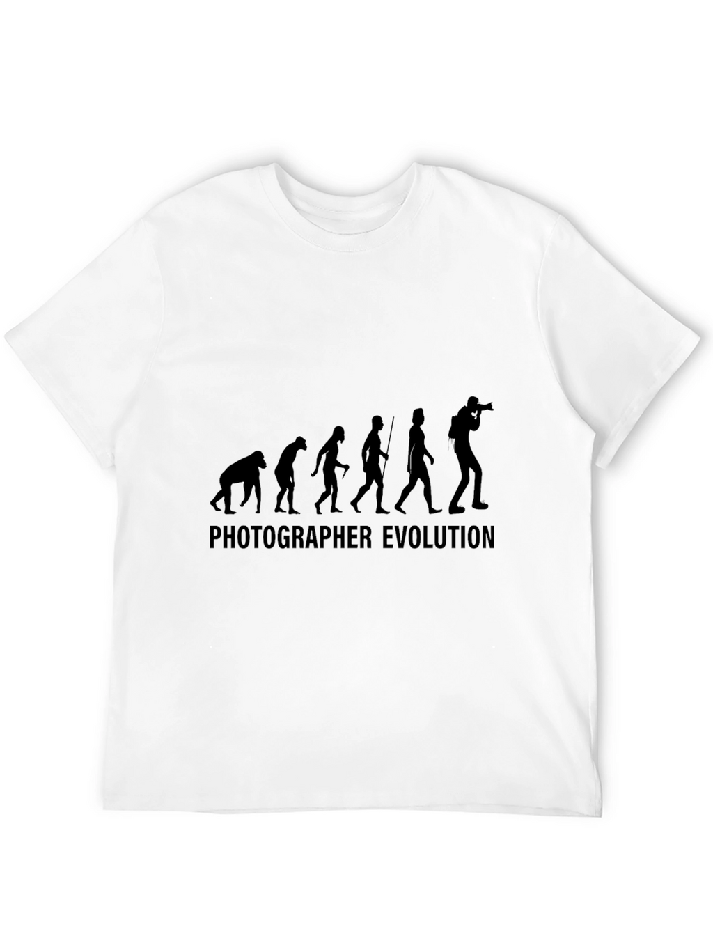 Photographer Evolution T-Shirt - Black