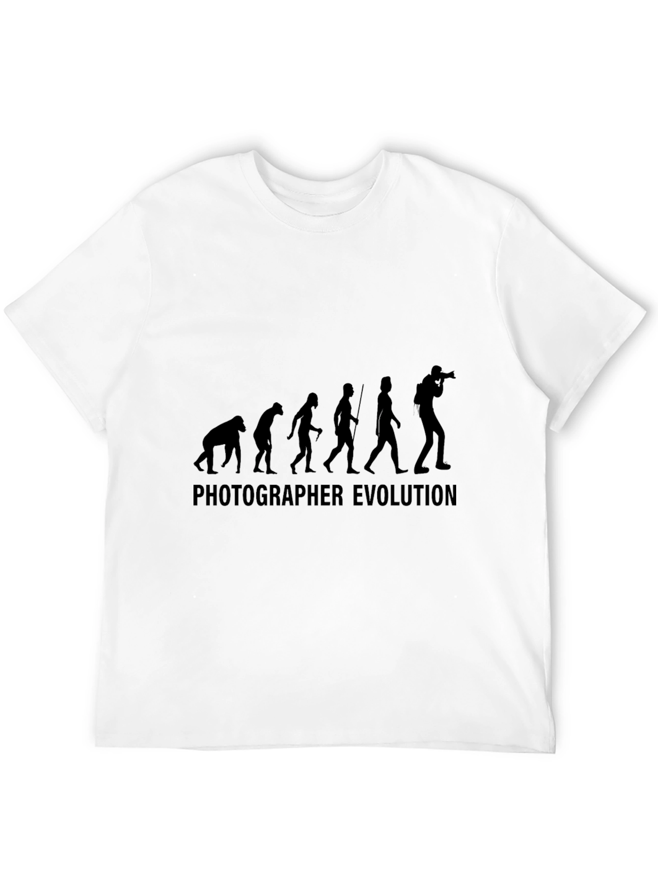 Photographer Evolution T-Shirt - Black