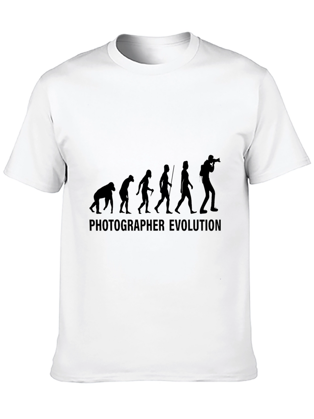 Photographer Evolution T-Shirt - Black