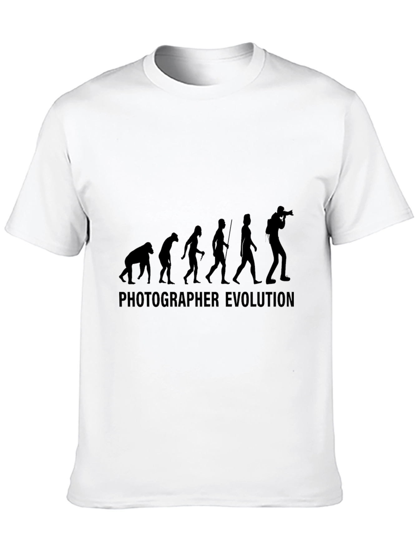 Photographer Evolution T-Shirt - Black
