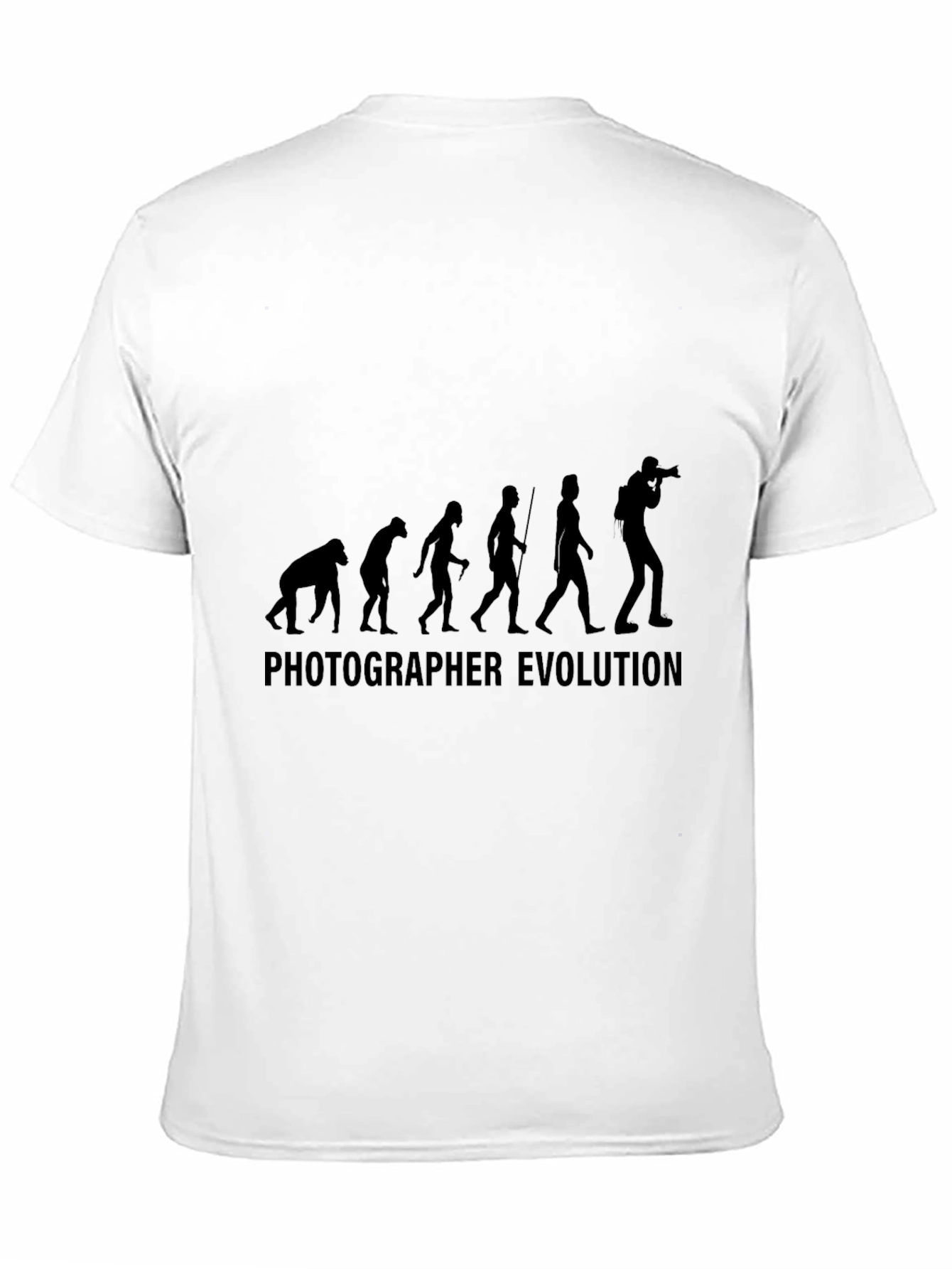 Photographer Evolution T-Shirt - Black