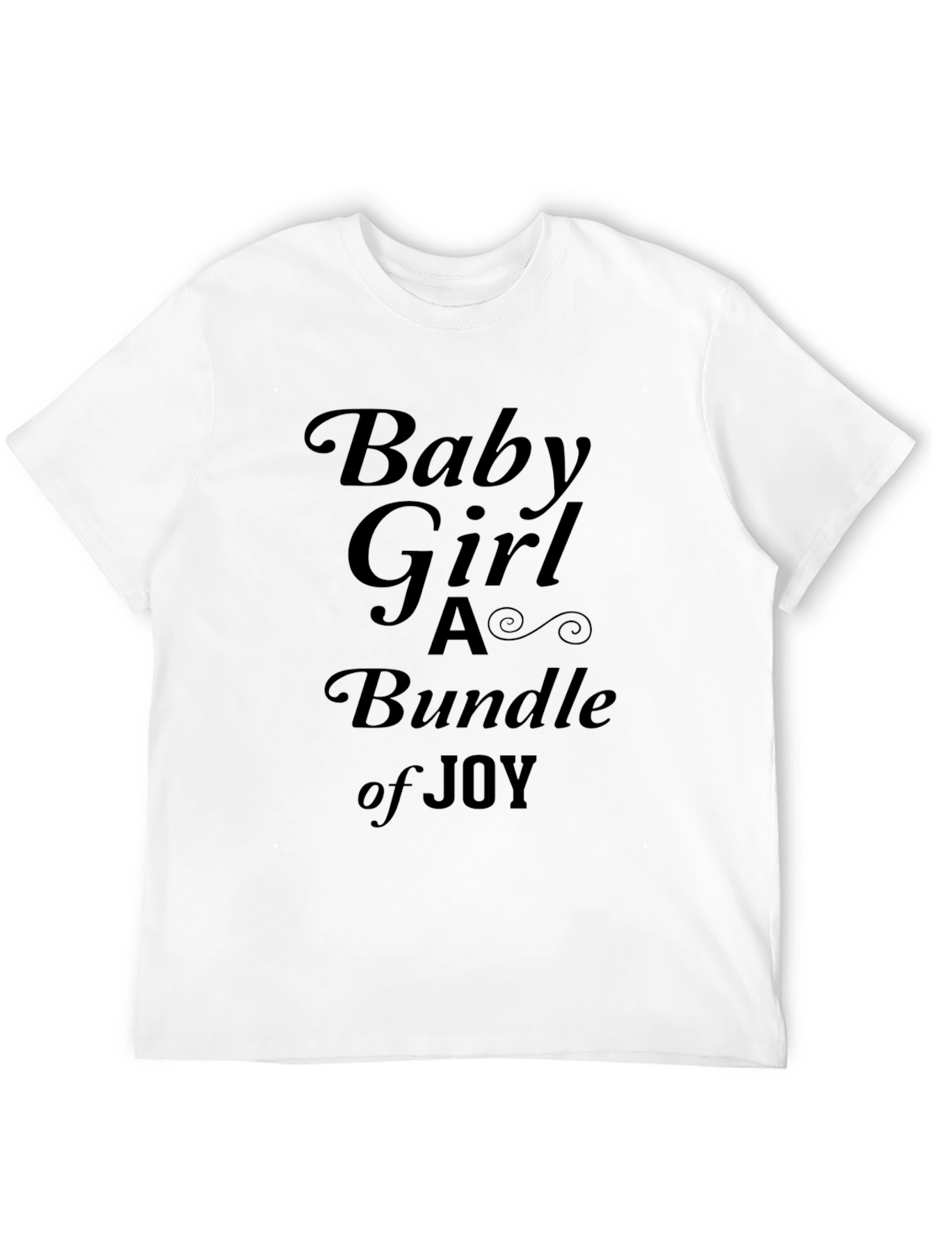 Baby Girl Bundle of Joy Black T-Shirt