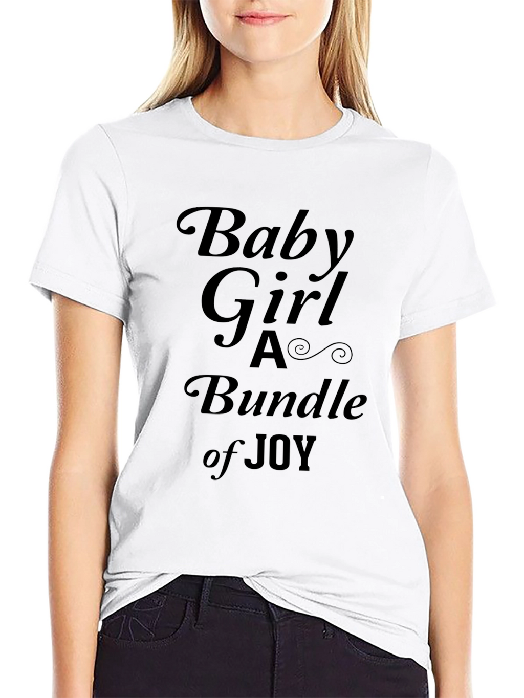 Baby Girl Bundle of Joy Black T-Shirt