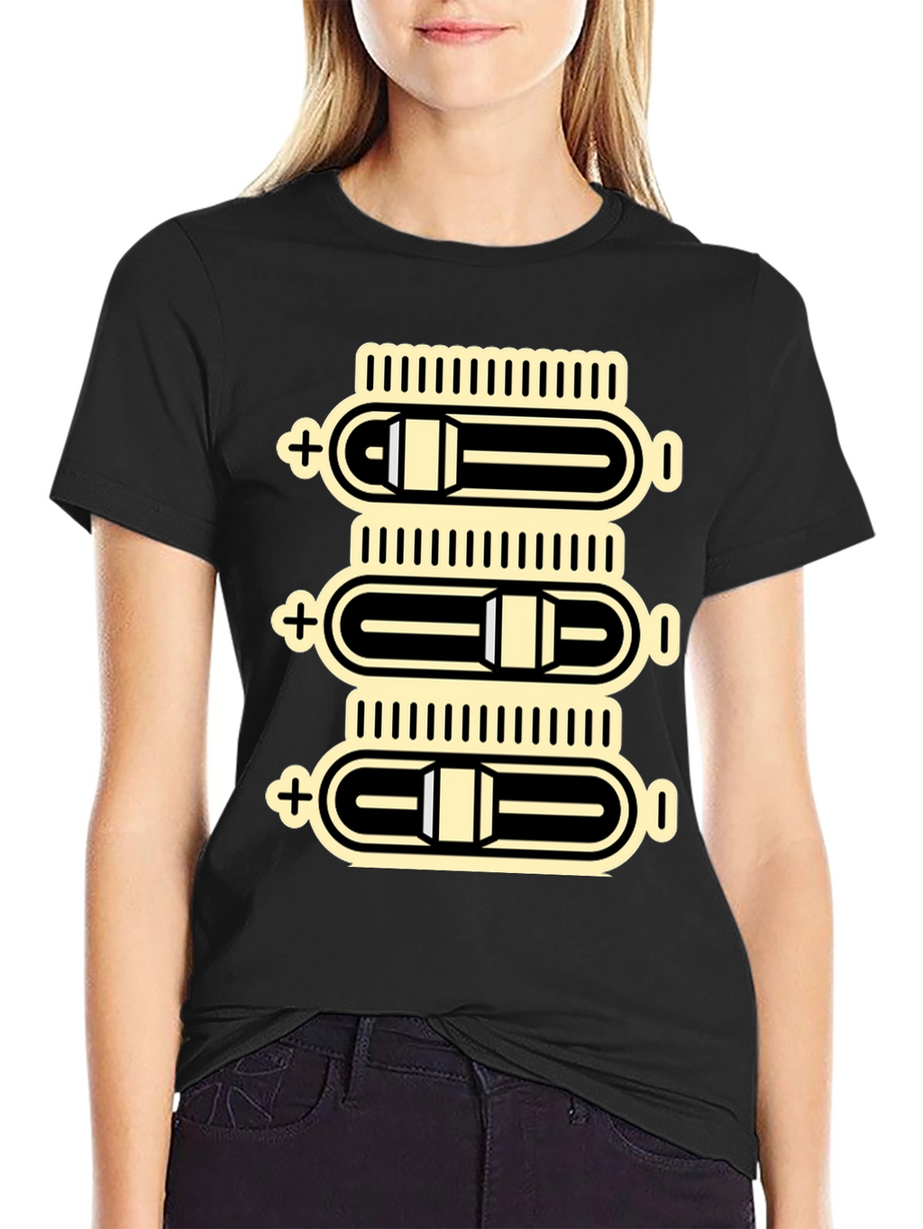 Sliders Graphic Tee - Black Cotton Comfort