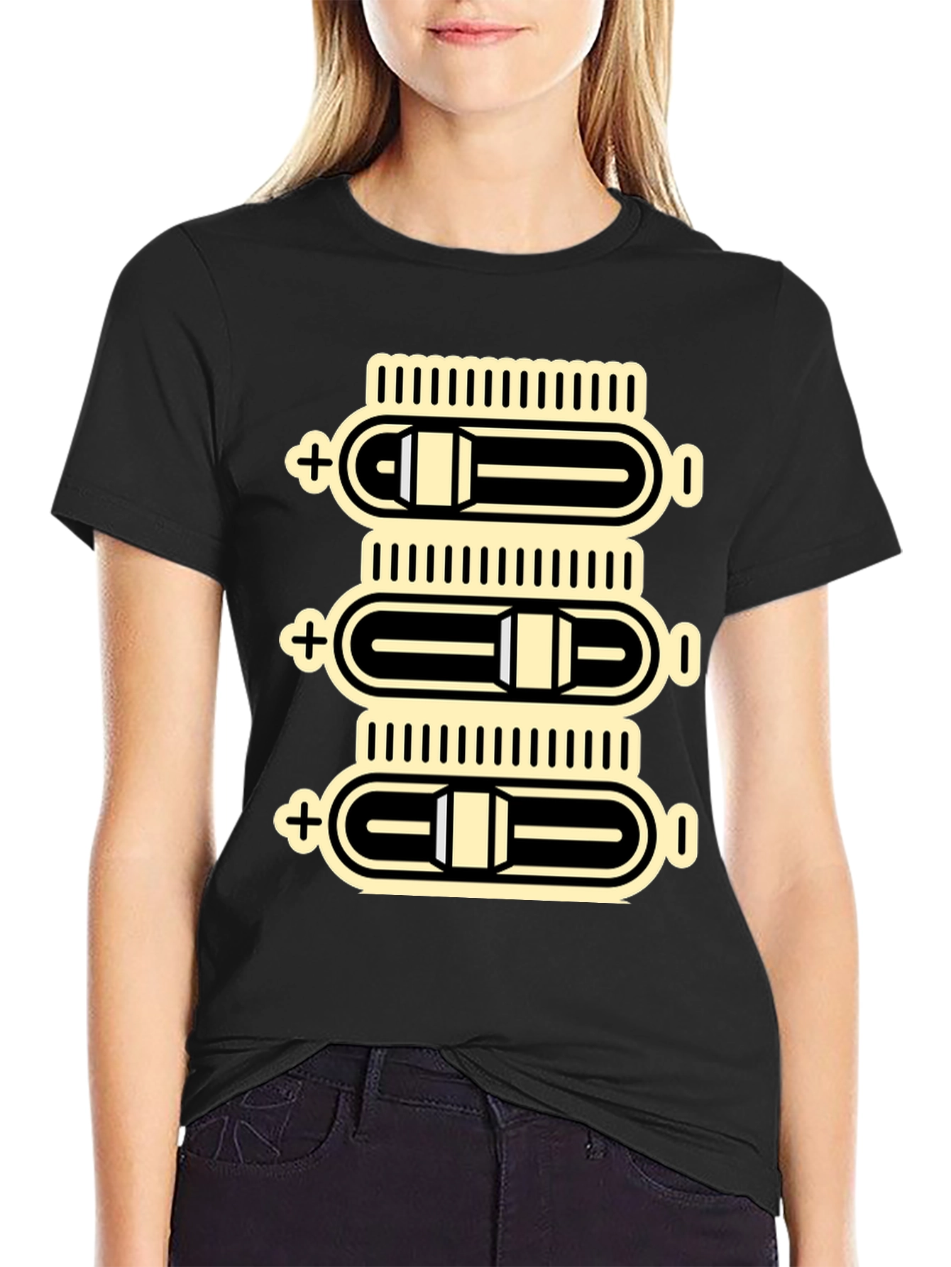 Sliders Graphic Tee - Black Cotton Comfort