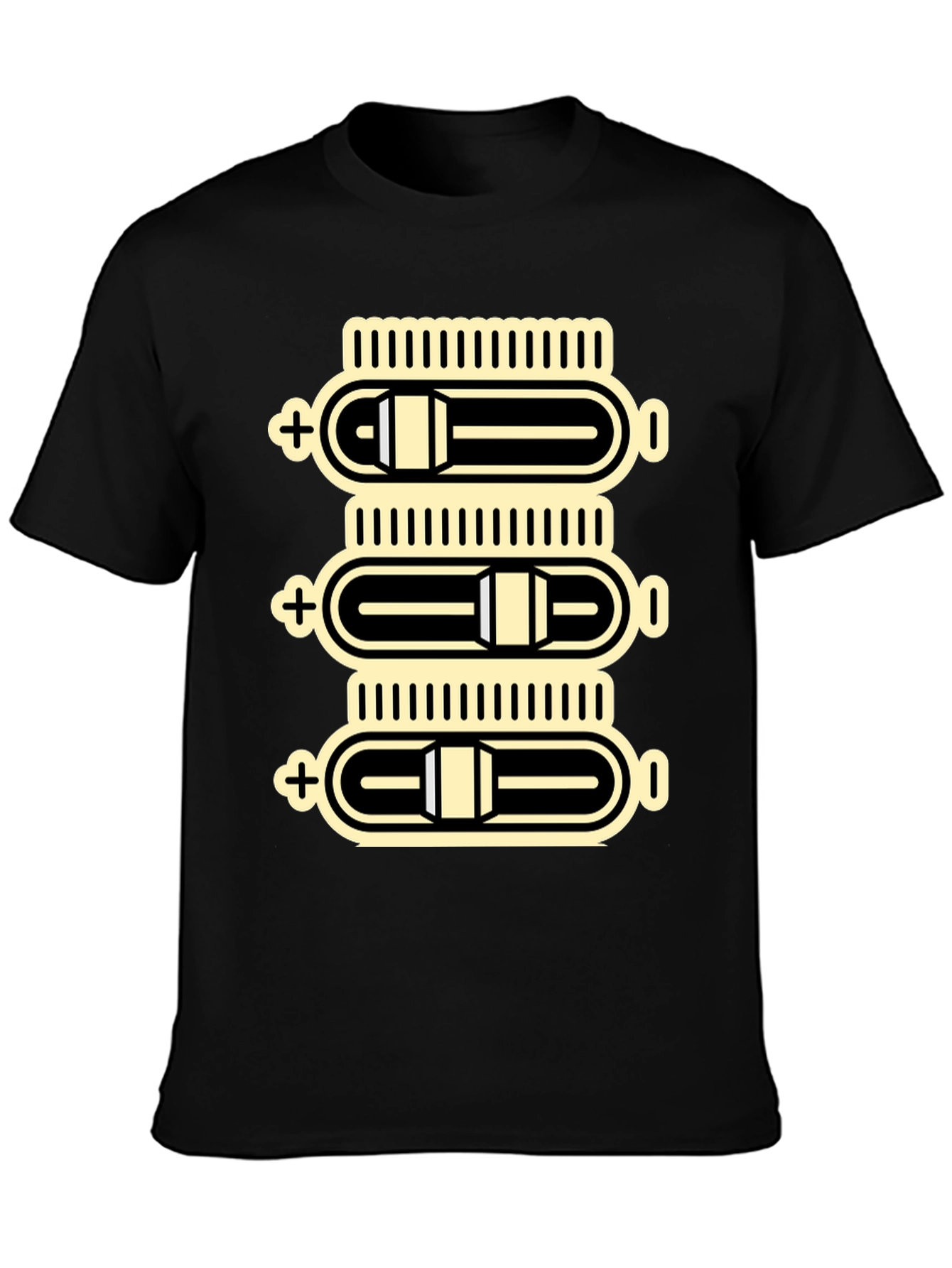 Sliders Graphic Tee - Black Cotton Comfort