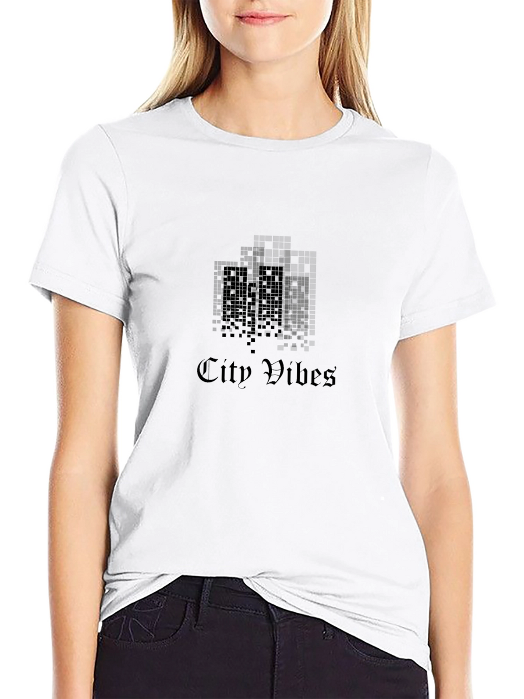 City Vibes Black Graphic Tee