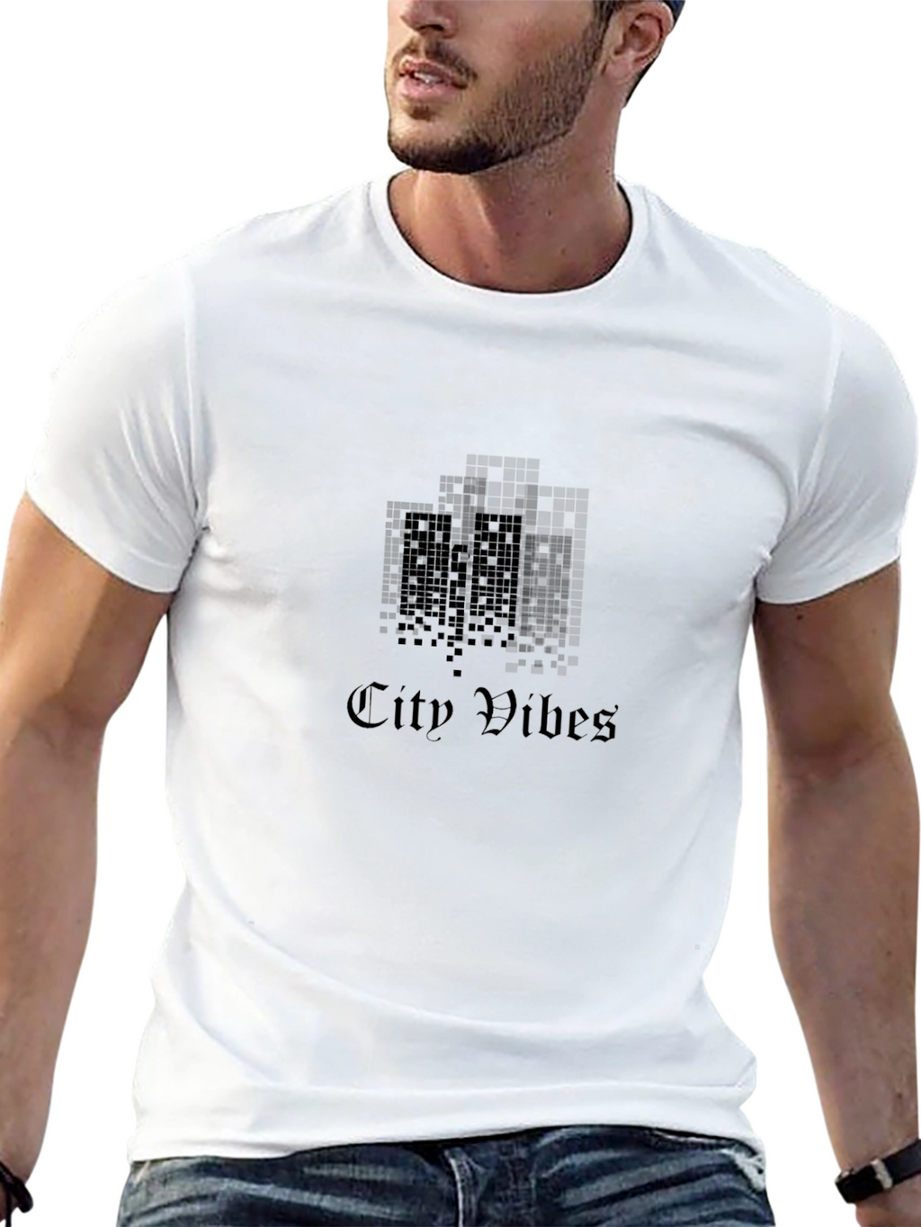 City Vibes Black Graphic Tee