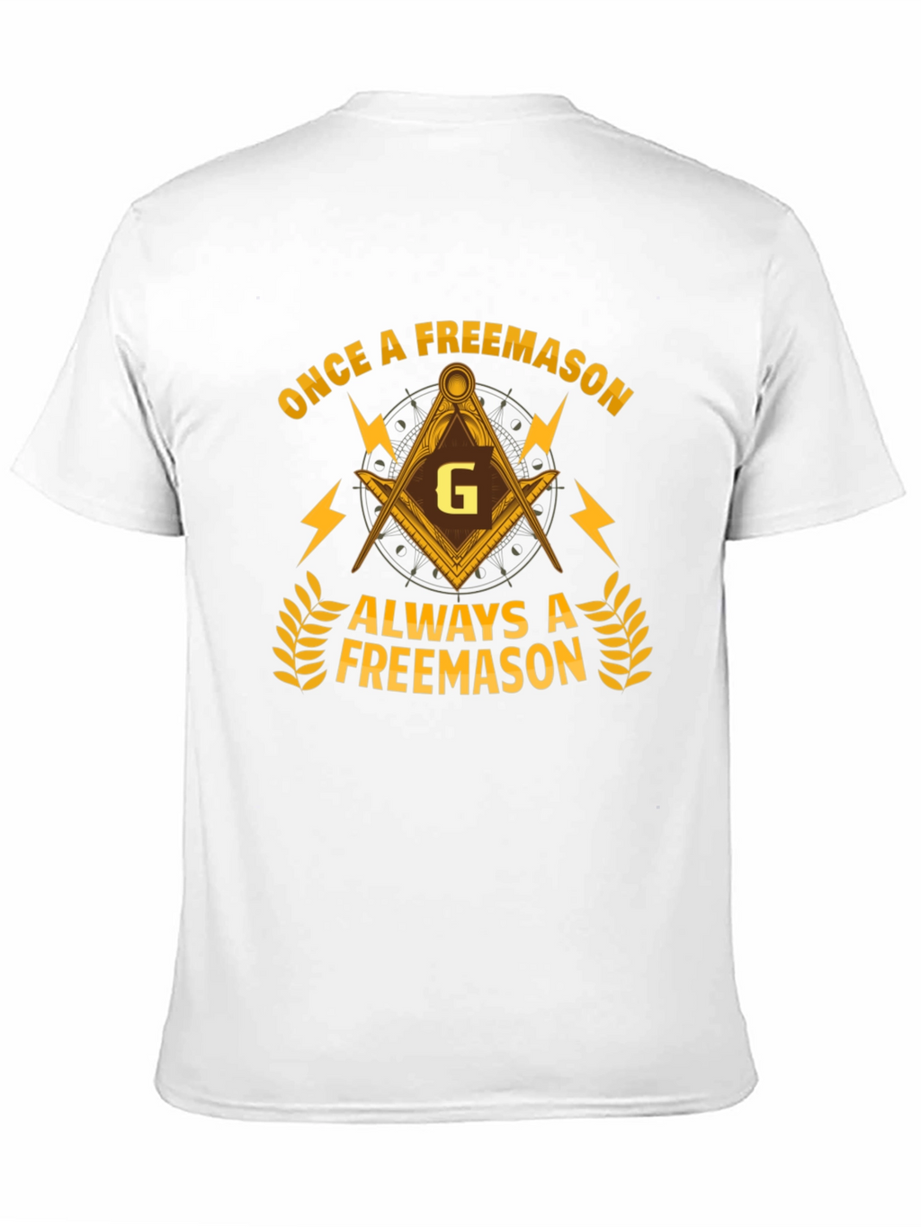 Once a Freemason T-Shirt - Black Cotton Graphic Tee
