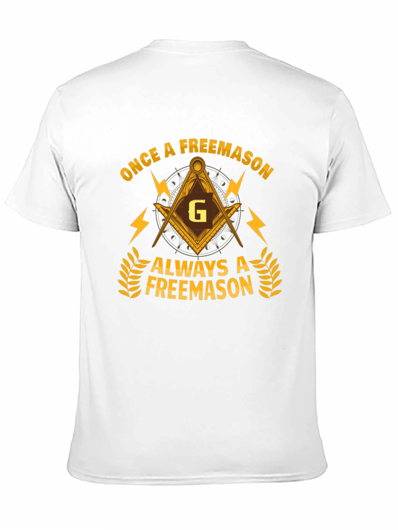 Once a Freemason T-Shirt - Black Cotton Graphic Tee