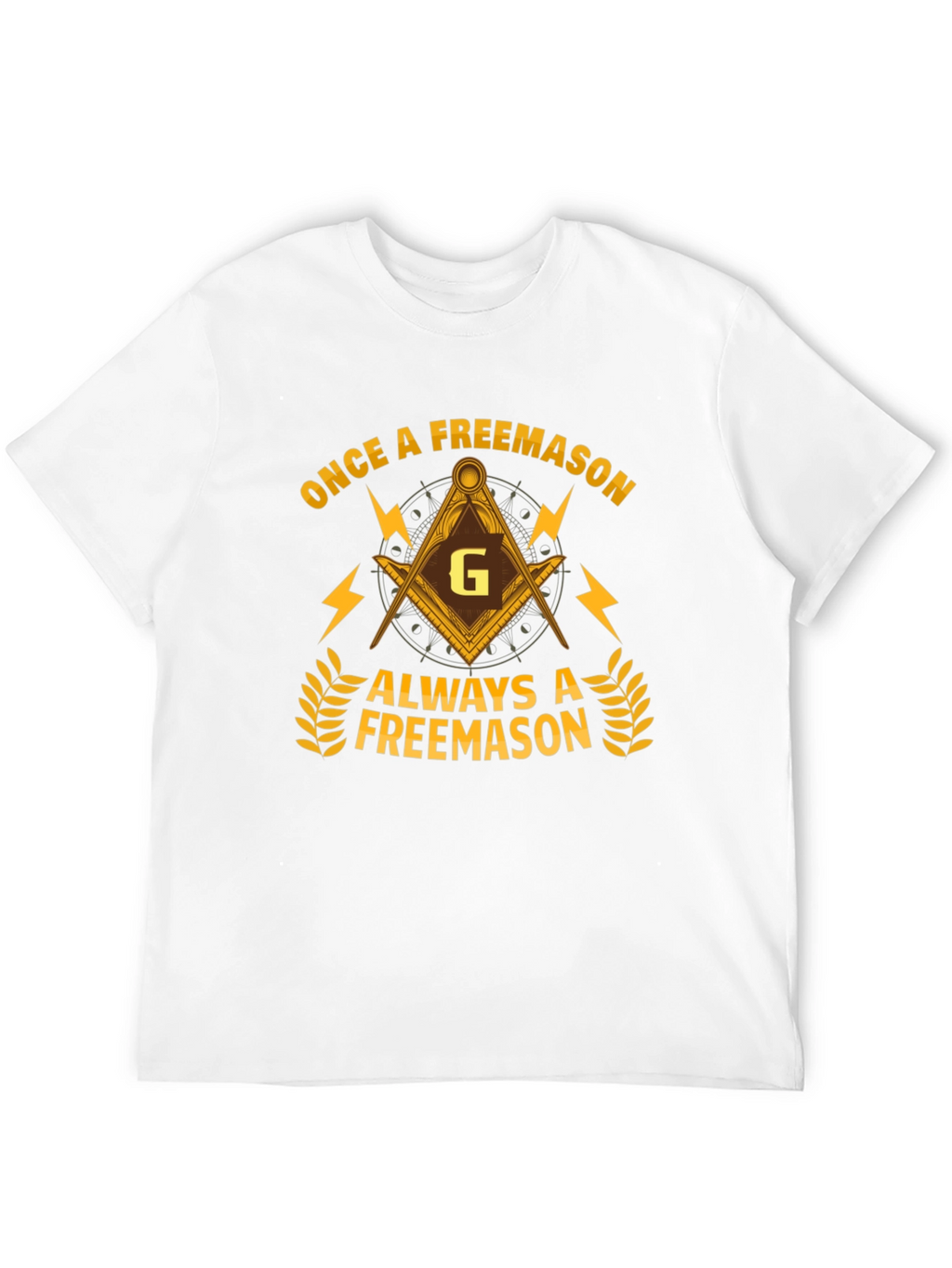 Once a Freemason T-Shirt - Black Cotton Graphic Tee