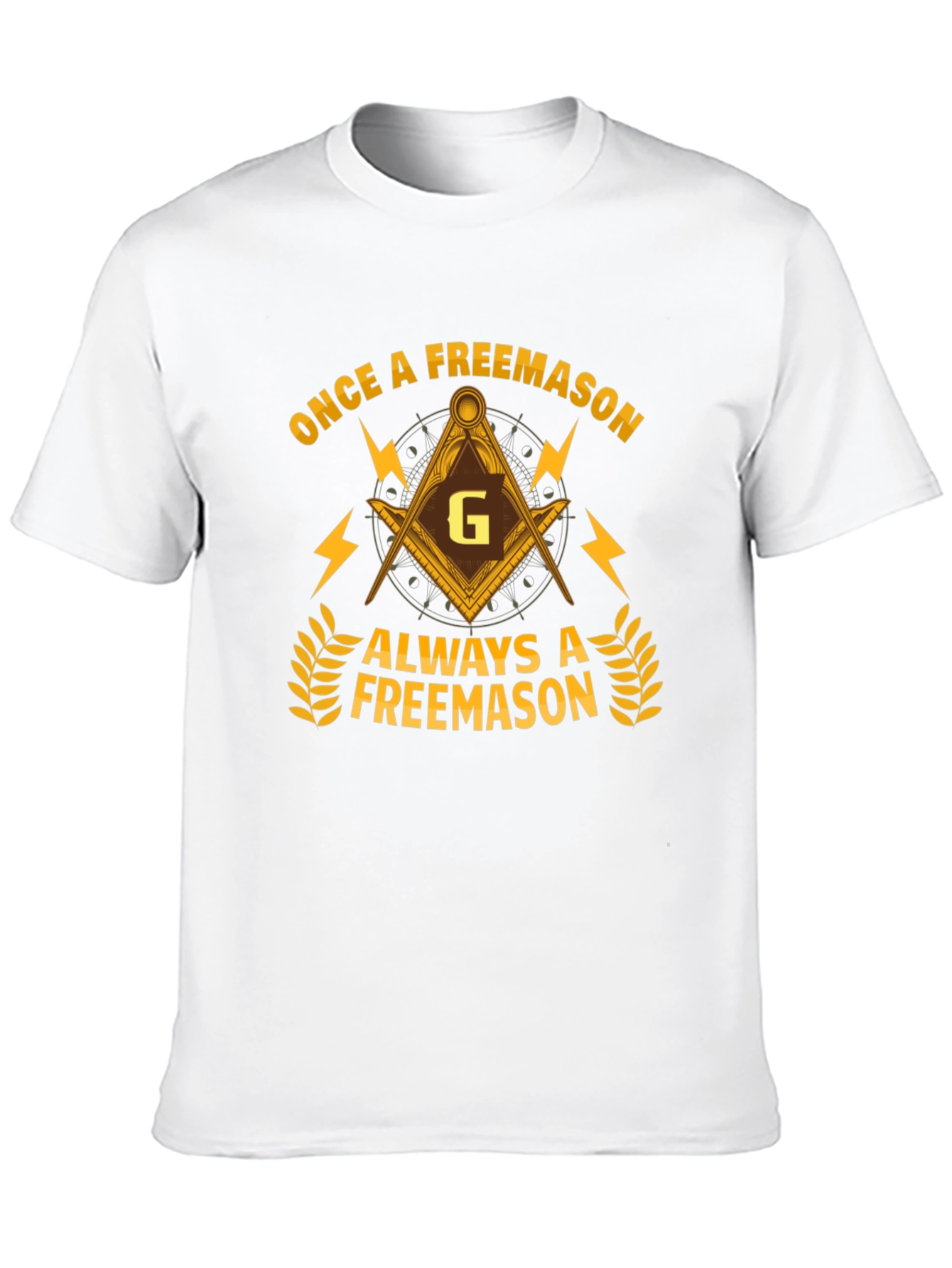 Once a Freemason T-Shirt - Black Cotton Graphic Tee