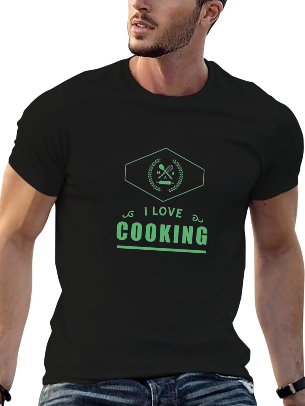 I Love Cooking Graphic Tee - Stylish Kitchen Apparel