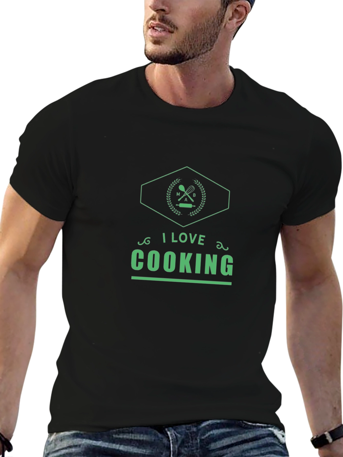 I Love Cooking Graphic Tee - Stylish Kitchen Apparel