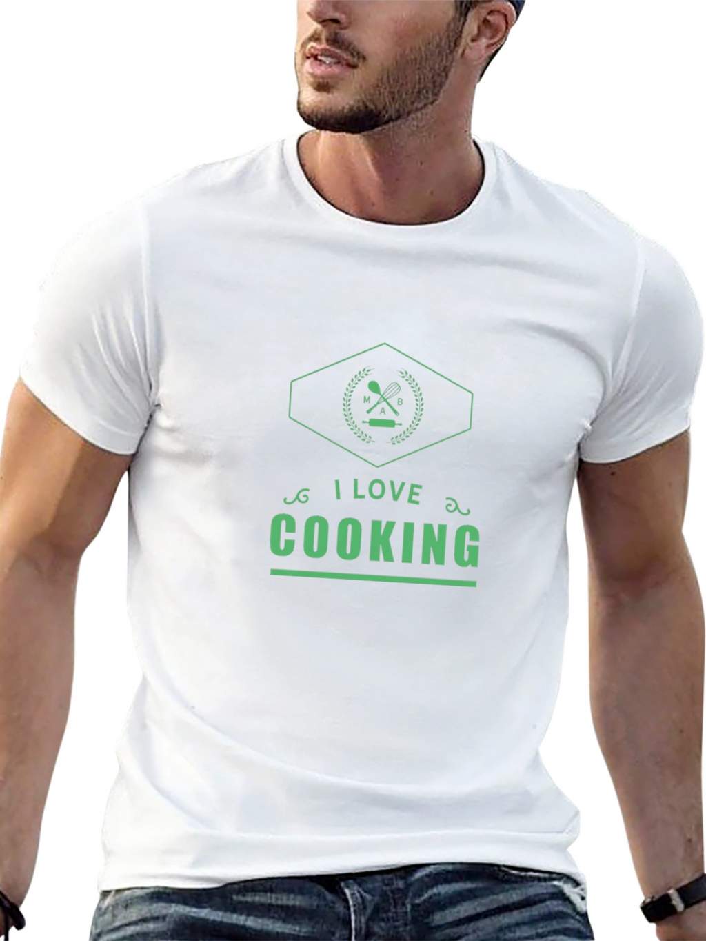 I Love Cooking Graphic Tee - Stylish Kitchen Apparel