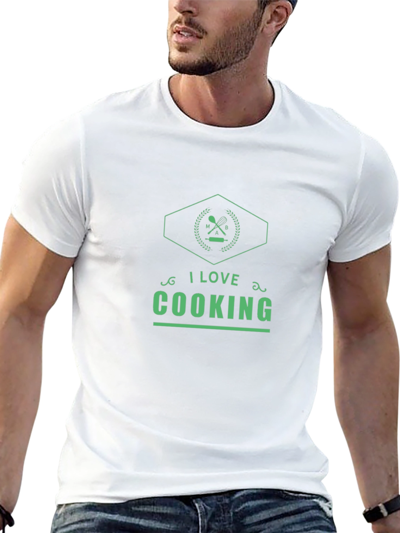 I Love Cooking Graphic Tee - Stylish Kitchen Apparel
