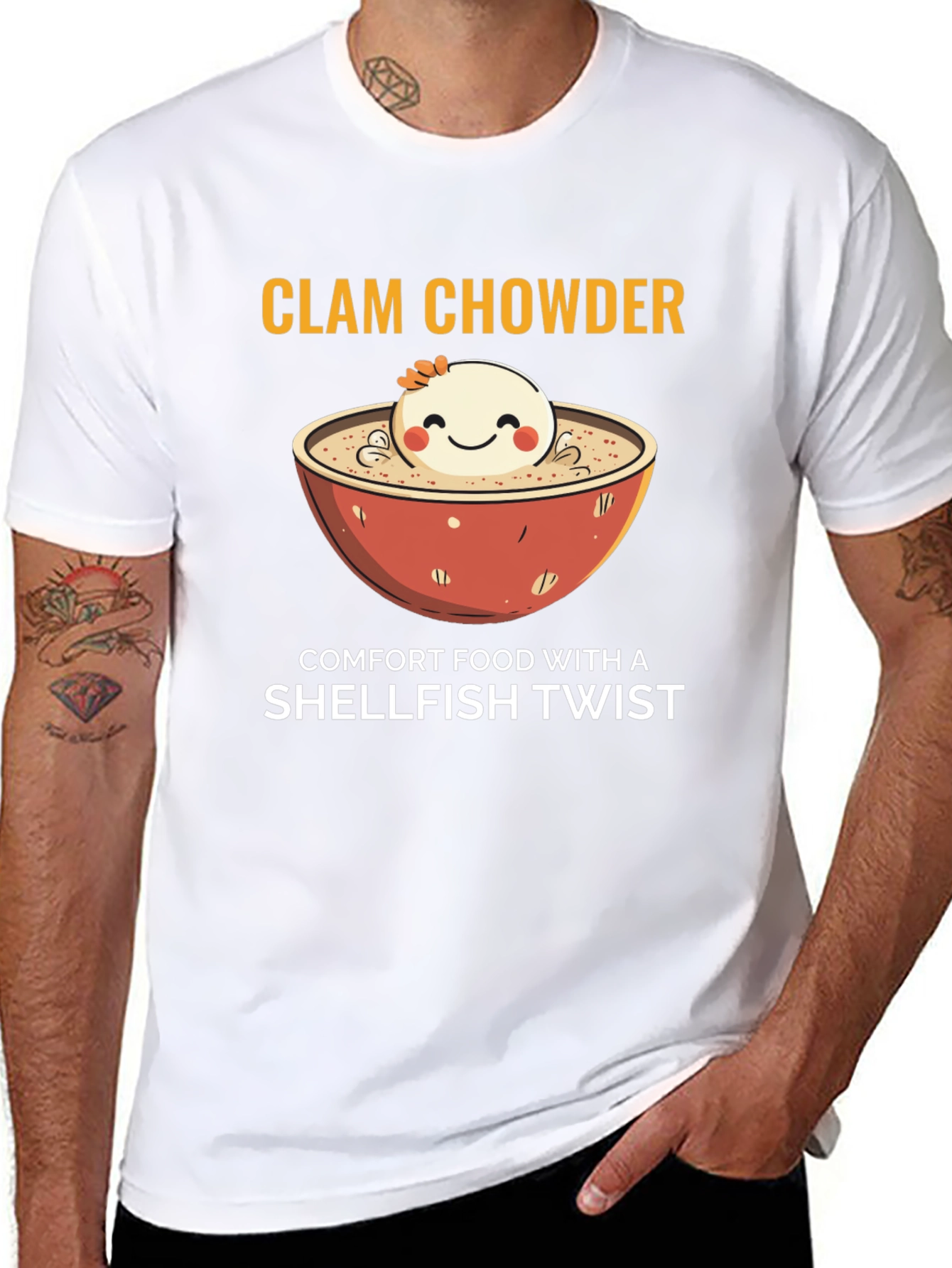 Clam Chowder Comfort Food Graphic Tee