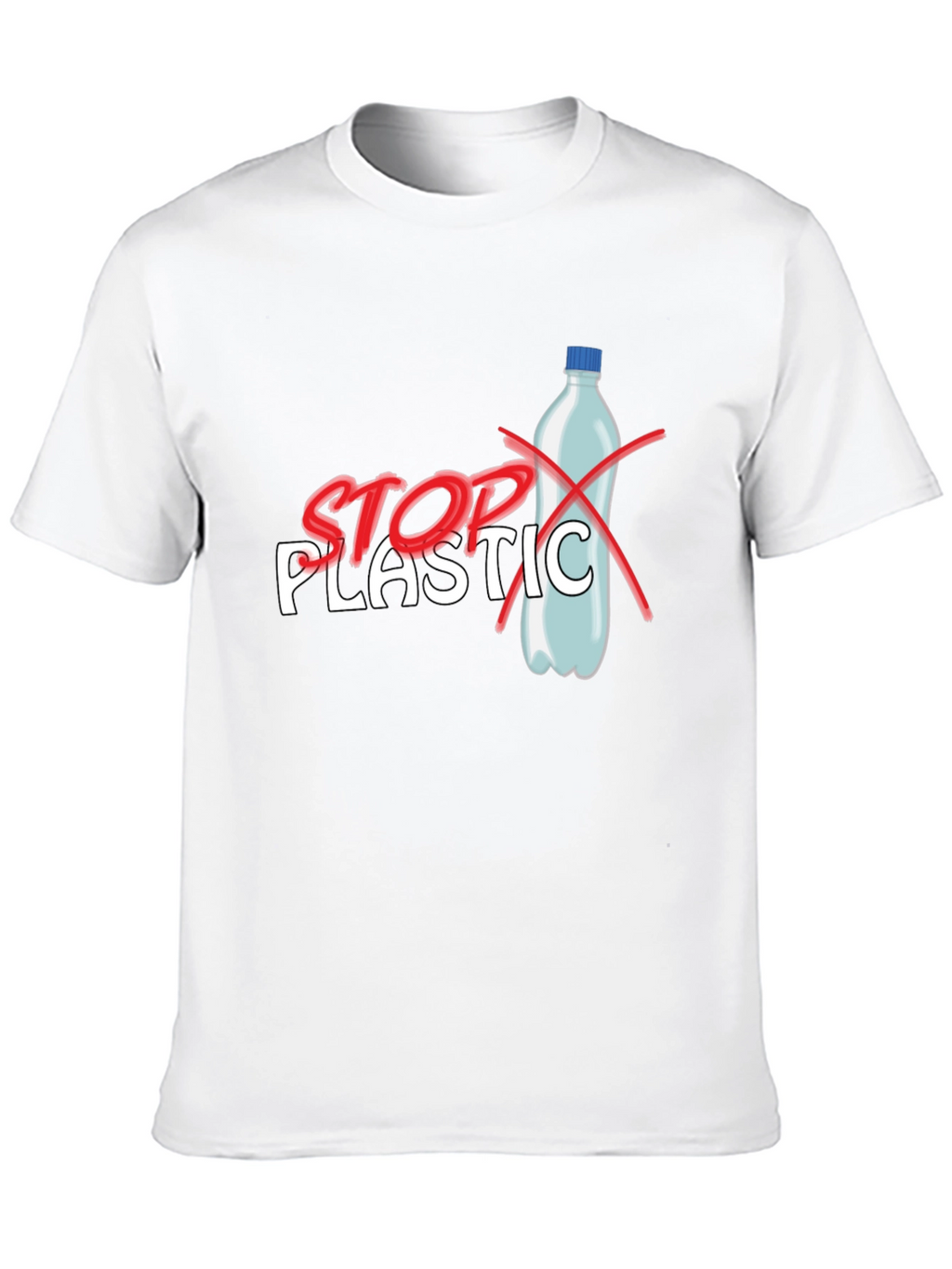 Stop Plastic T-Shirt - Environmental Awareness Tee