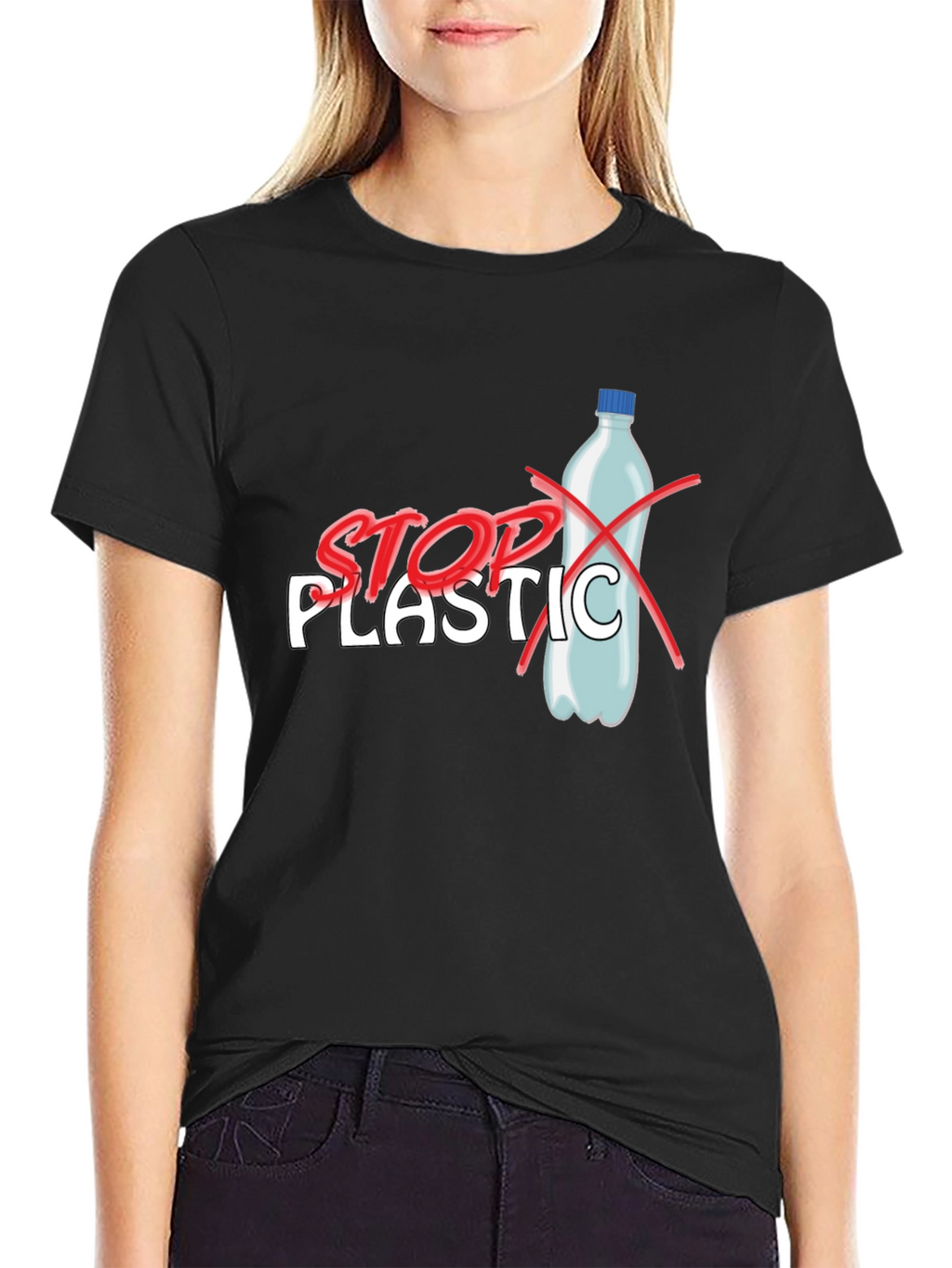 Stop Plastic T-Shirt - Environmental Awareness Tee
