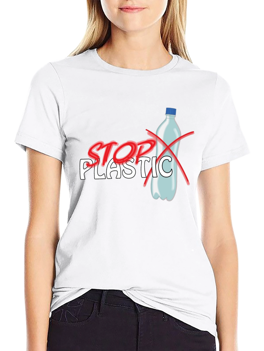 Stop Plastic T-Shirt - Environmental Awareness Tee