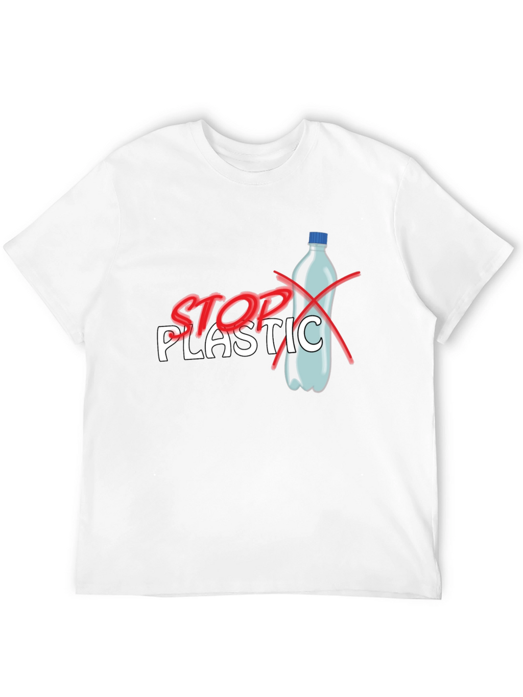 Stop Plastic T-Shirt - Environmental Awareness Tee