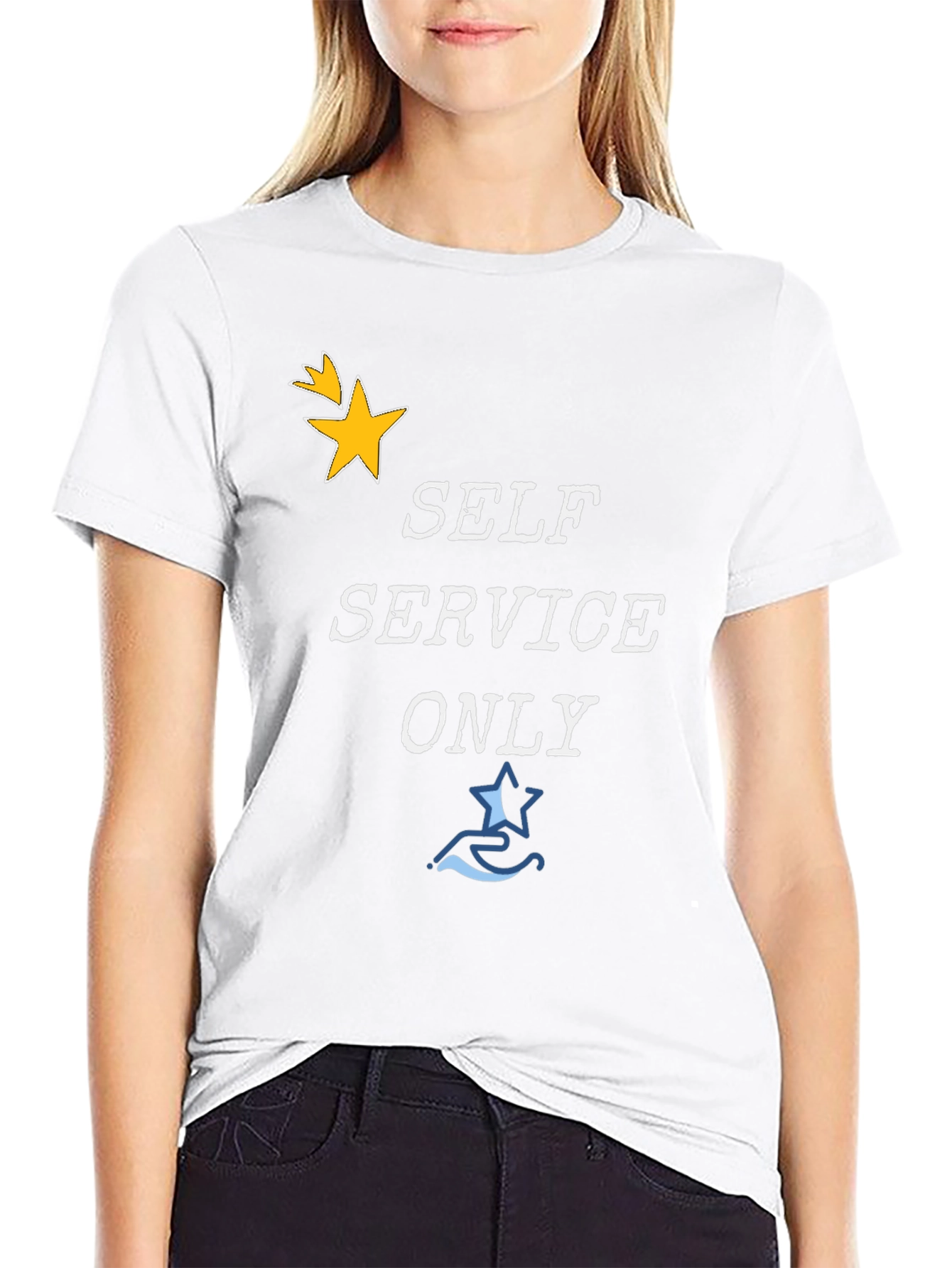 Self Service Only Graphic T-Shirt - Stylish Cotton Tee