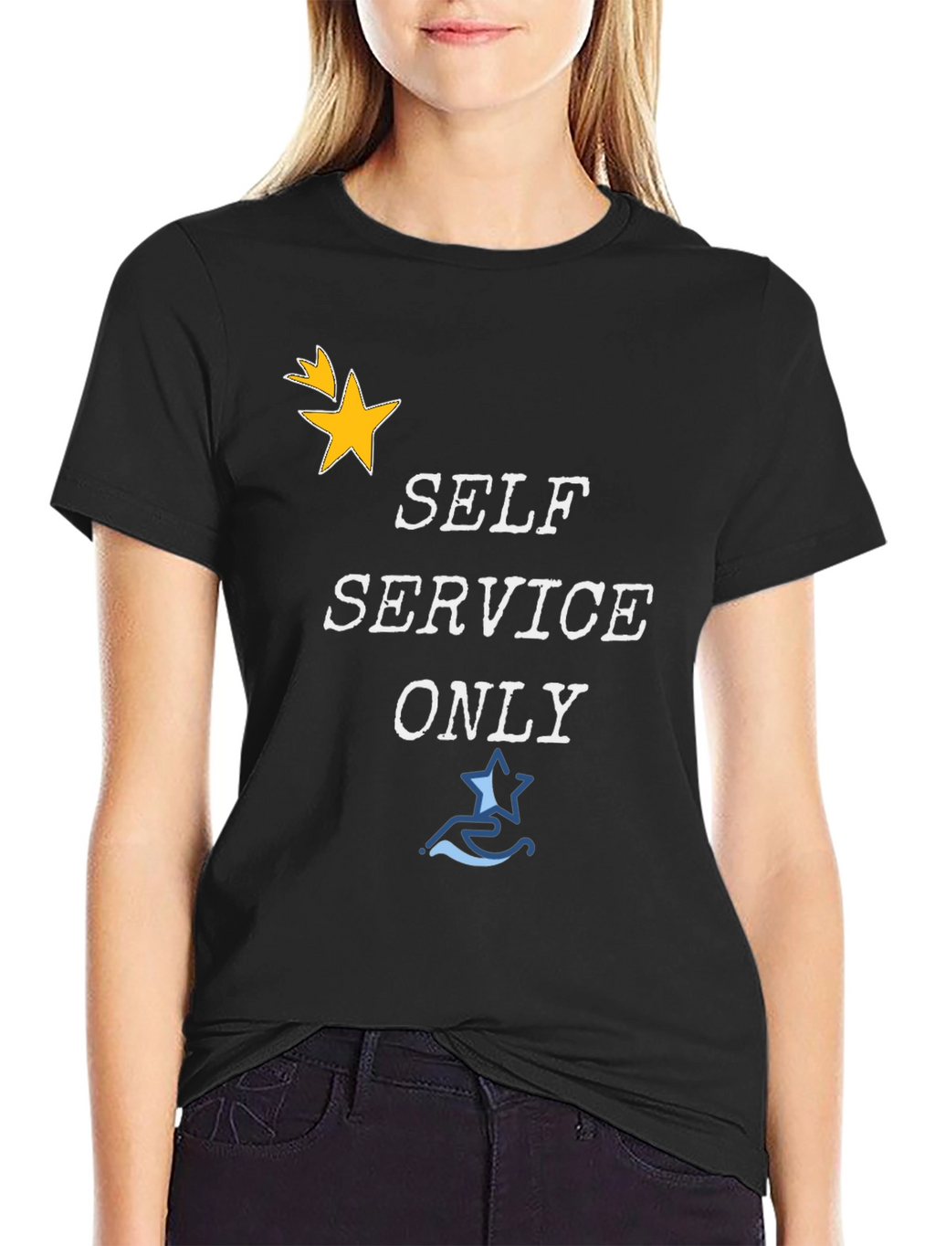 Self Service Only Graphic T-Shirt - Stylish Cotton Tee