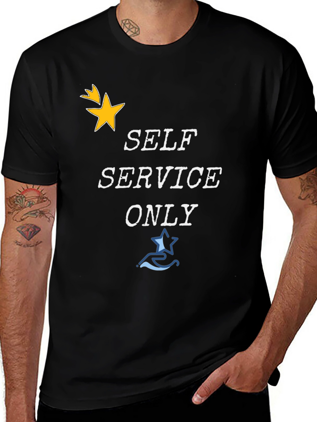 Self Service Only Graphic T-Shirt - Stylish Cotton Tee