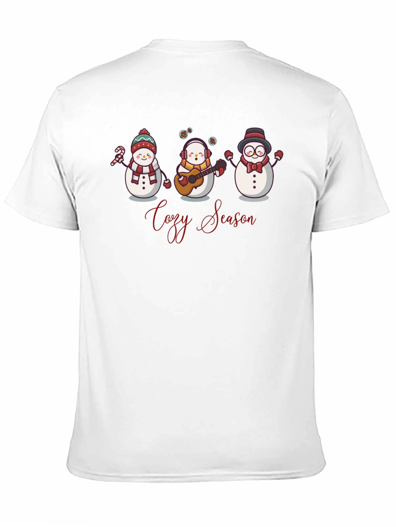 Cozy Season Snowman Band Black Tee