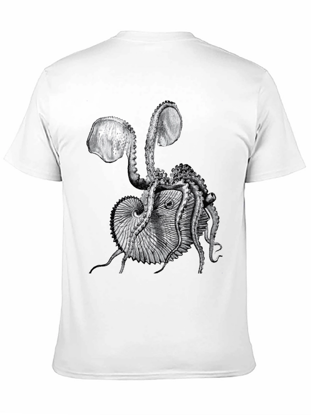 Octopus & Shell Graphic Tee - Black
