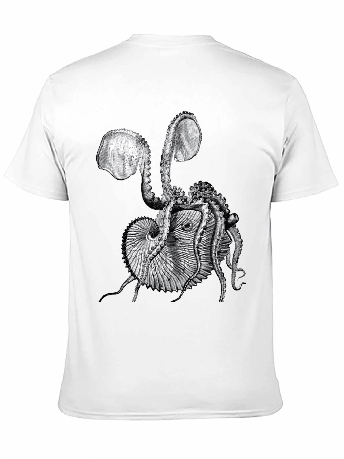 Octopus & Shell Graphic Tee - Black