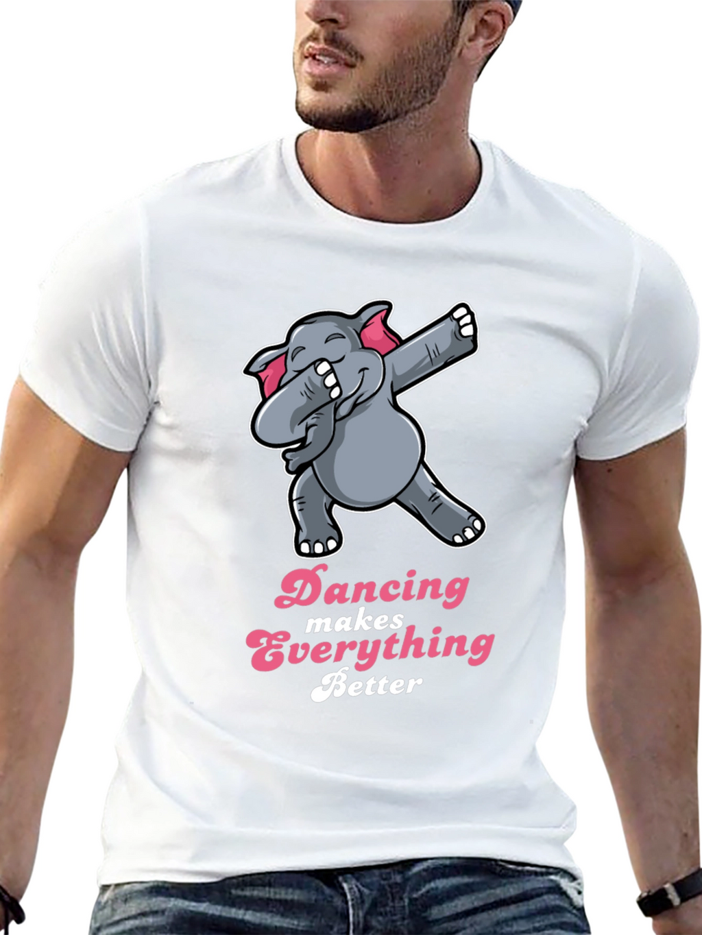 Dancing Elephant T-Shirt - Makes Everything Better