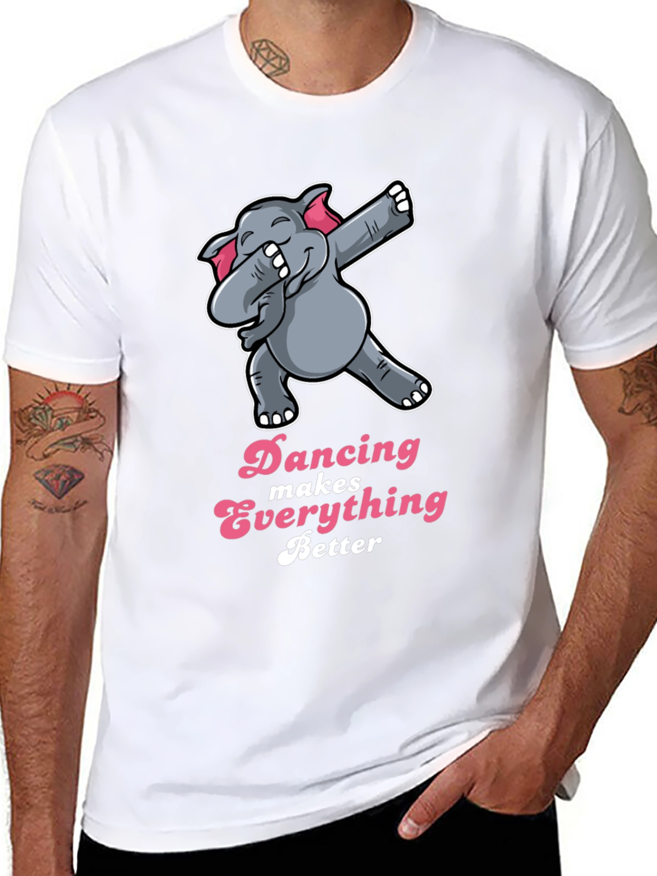 Dancing Elephant T-Shirt - Makes Everything Better
